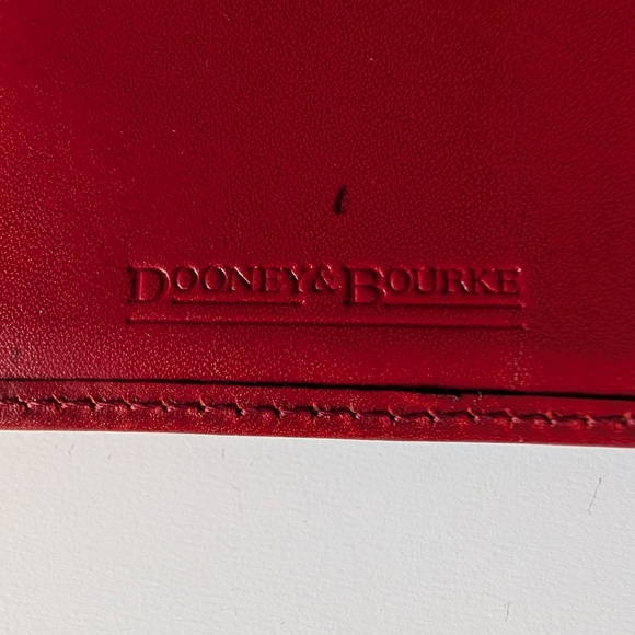Dooney & Bourke Red and Brown Long Wallet - Picture 10 of 11